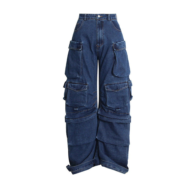 STREETFASH∞N Women's Baggy Wide Leg Jeans