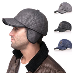 STREETFASH∞N Men Warm Leather Ear Muff Caps