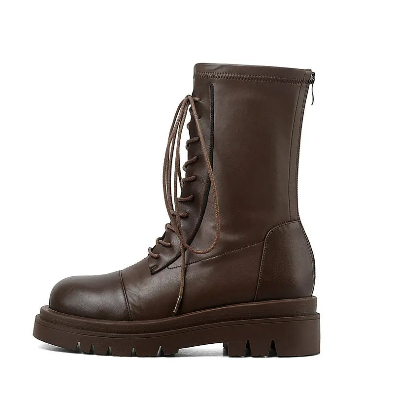 STREETFASH∞N Ladies Mid Calf Boots