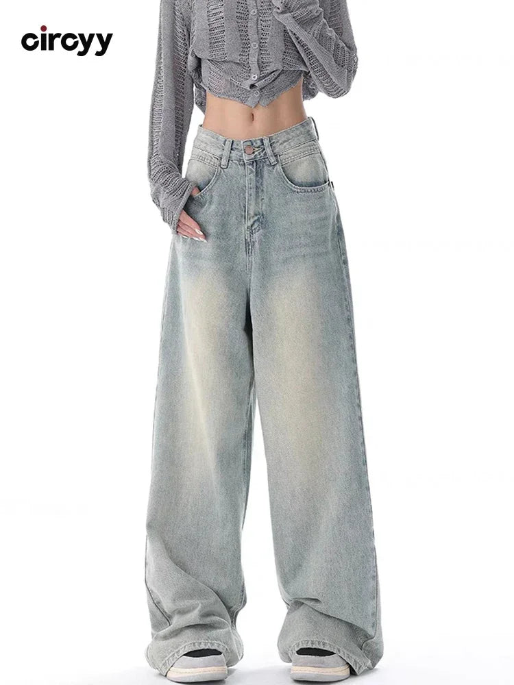 STREETFASH∞N High Waist Women Wide Leg Jeans