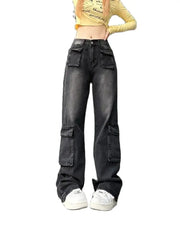 STREETFASH∞N High Waist Women Baggy Jean