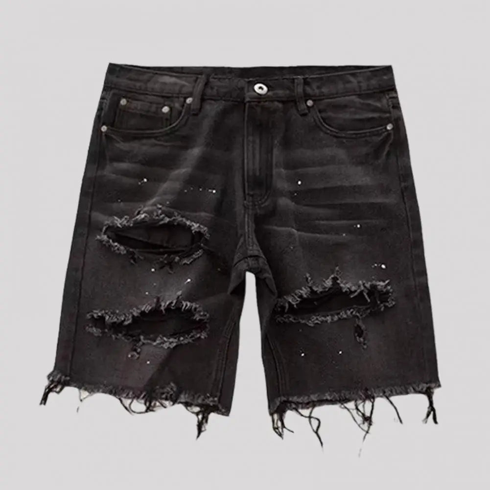 STREETFASH∞N Men's Summer Distressed Shorts