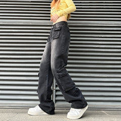 STREETFASH∞N High Waist Women Baggy Jean