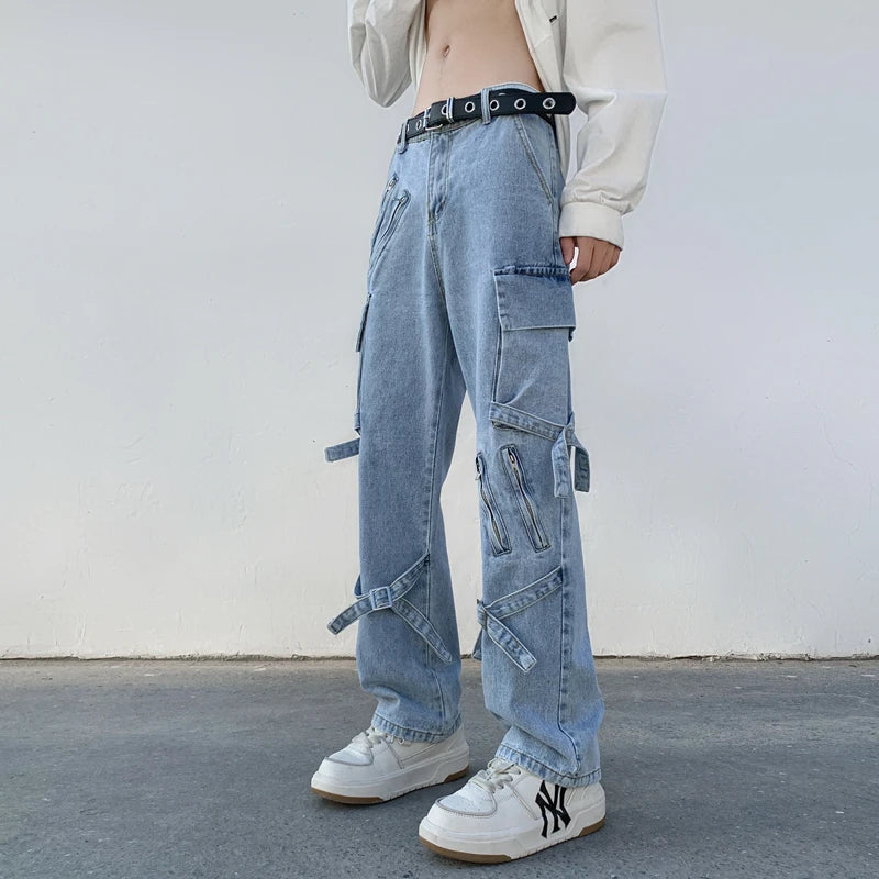 STREETFASH∞N Men Baggy Jean hip hop Streetwear