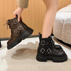 STREETFASH∞N Army Chunky Heel Boots