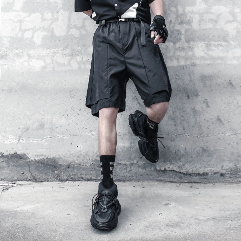 STREETFASH∞N 2Pcs Belt Men Shorts