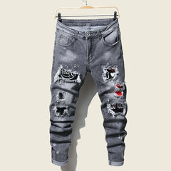 STREETFASH∞N Men Hip Hop Skinny Jeans