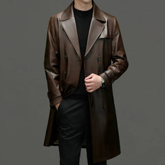 STREETFASH∞N Men's Business Casual Leather Coat