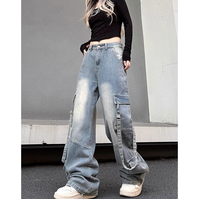 STREETFASH∞N High Waist Women Blue Jeans