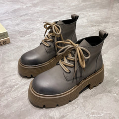 STREETFASH∞N Lace Up Women Boots