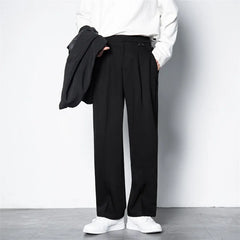 STREETFASH∞N Office Elastic Waist Pocket Pants