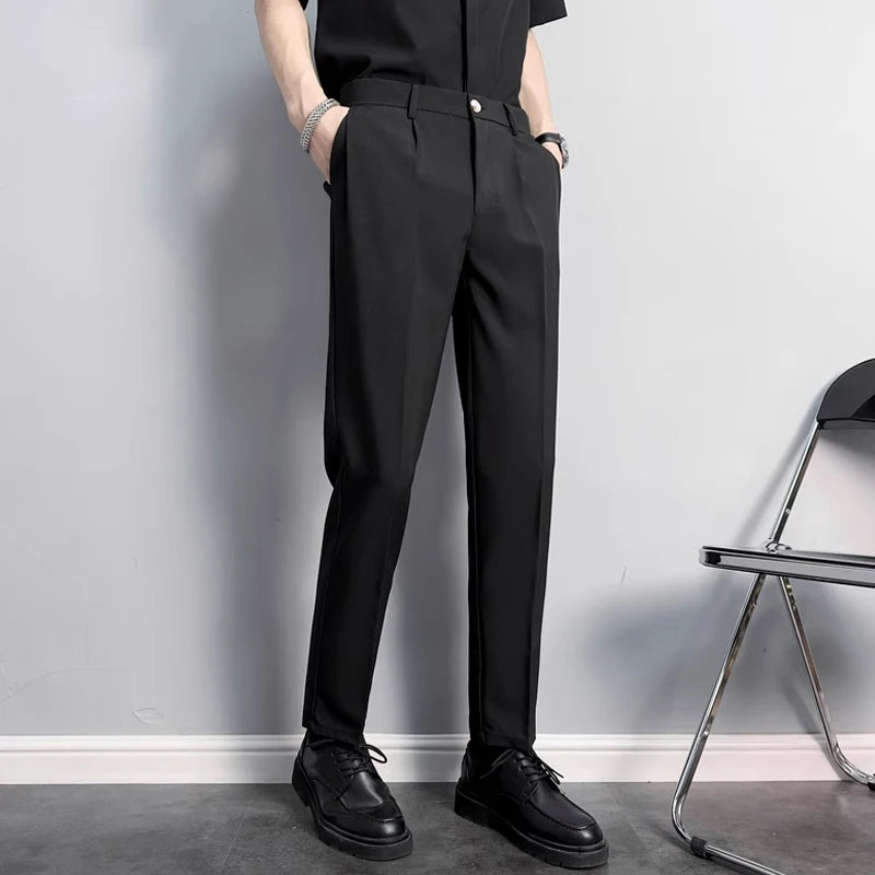 STREETFASH∞N Business Men Slim Flit Suit Pant