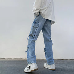 STREETFASH∞N Men Baggy Jean hip hop Streetwear