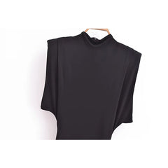 STREETFASH∞N Shoulder Pads Black Dress