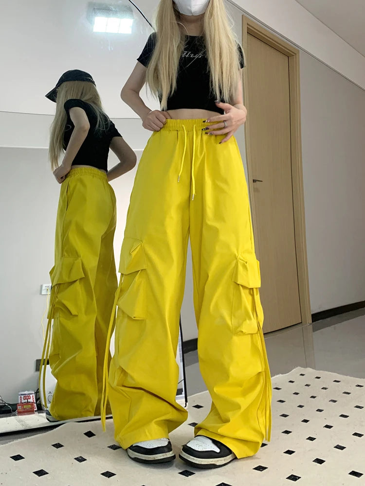 STREETFASH∞N Pink Cargo Pants For Women