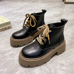 STREETFASH∞N Lace Up Women Boots