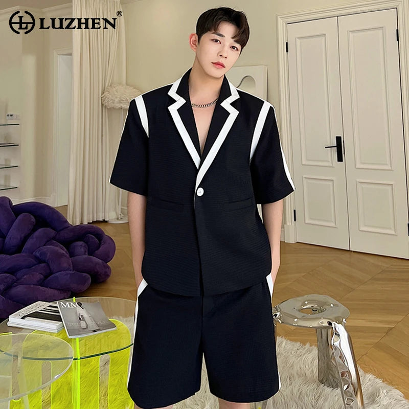 STREETFASH∞N 2Pcs Sets Men's Short Sleeve Shirts