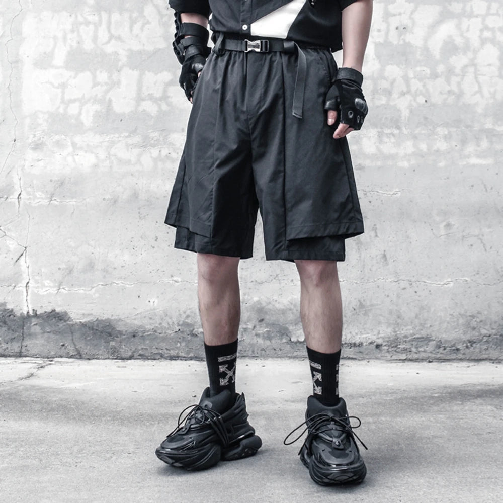 STREETFASH∞N 2Pcs Belt Men Shorts