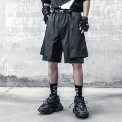 STREETFASH∞N 2Pcs Belt Men Shorts