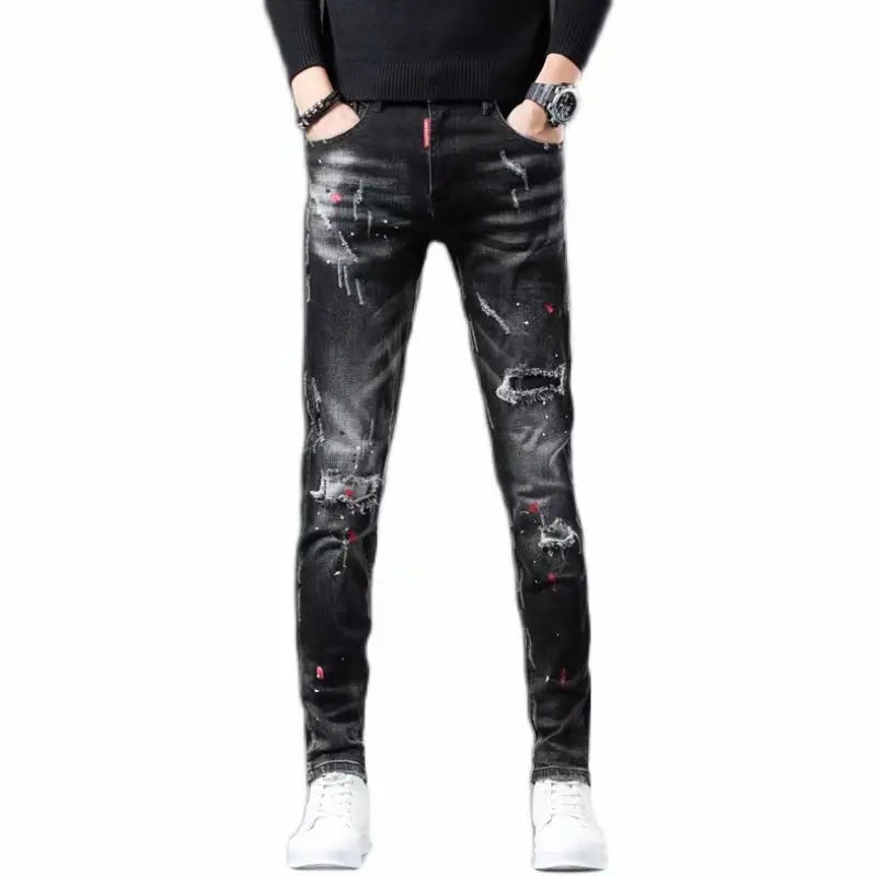 STREETFASH∞N Black Pencil Jeans