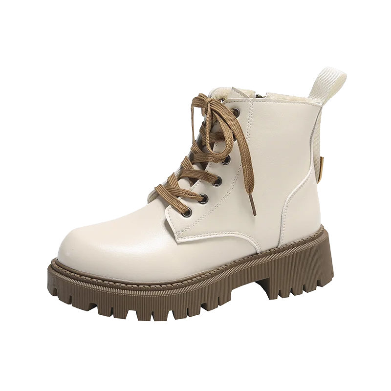 STREETFASH∞N Lace Up Zipper Boots