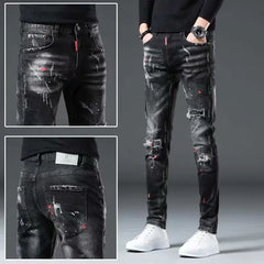 STREETFASH∞N Black Pencil Jeans