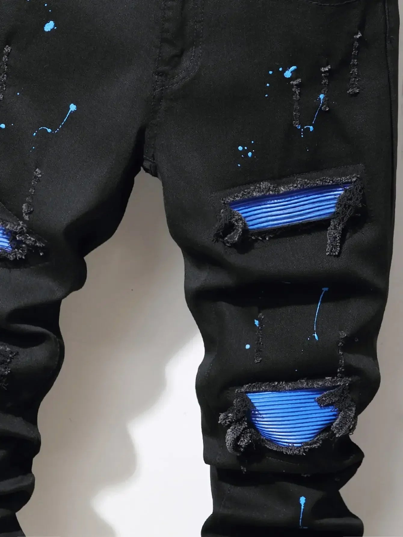 STREETFASH∞N Black Holes Long Jeans