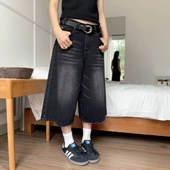 STREETFASH∞N High Waist Baggy Short Jean