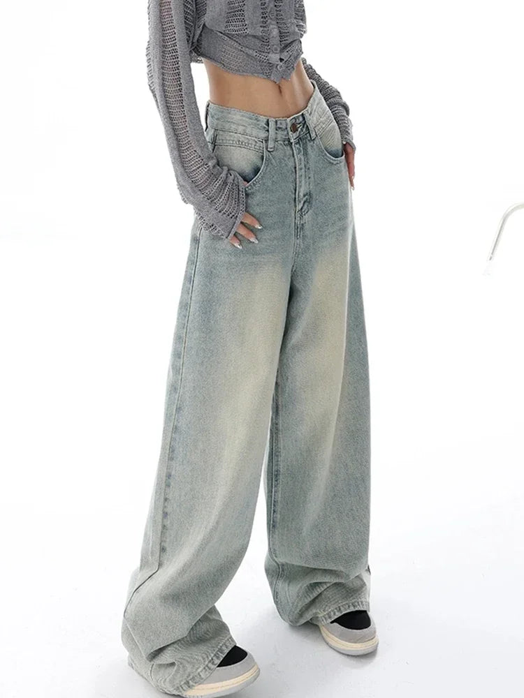 STREETFASH∞N High Waist Women Wide Leg Jeans