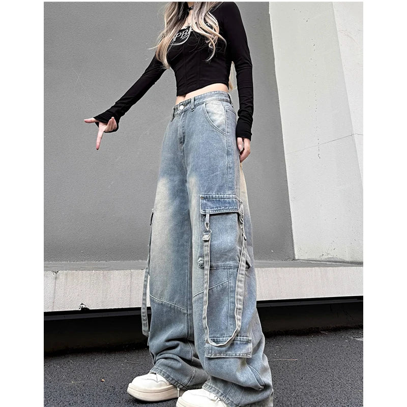 STREETFASH∞N High Waist Women Blue Jeans