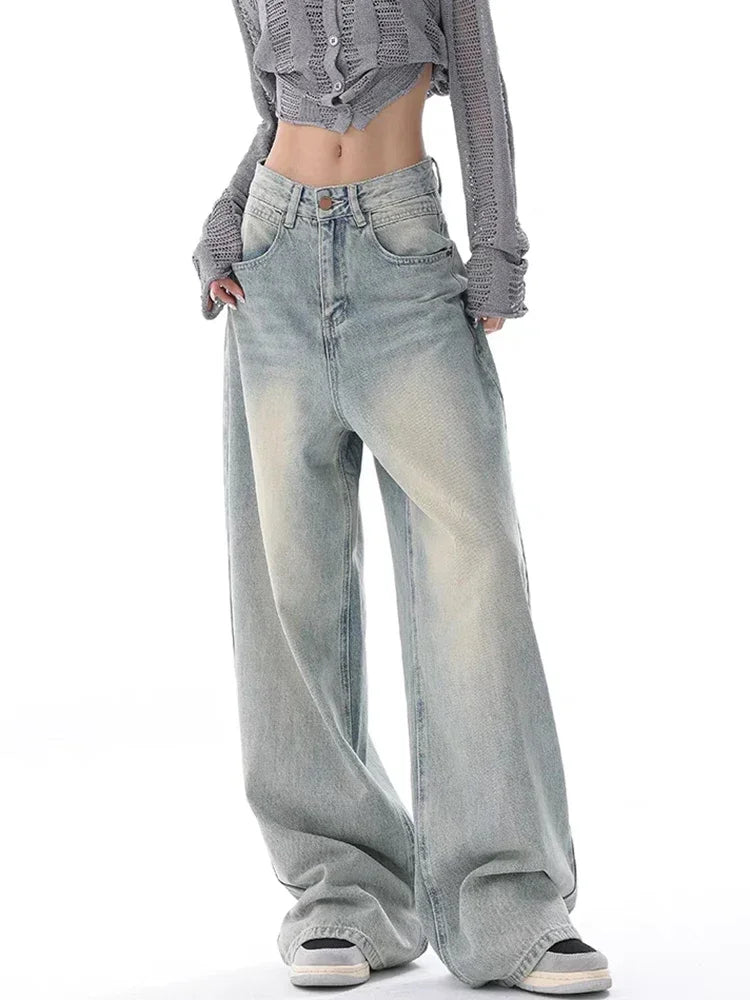 STREETFASH∞N High Waist Women Wide Leg Jeans