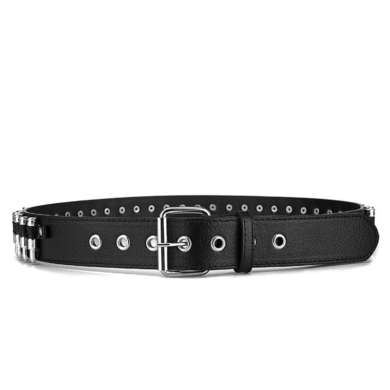 STREETFASH∞N Adjustable Punk Ladies Black Belt