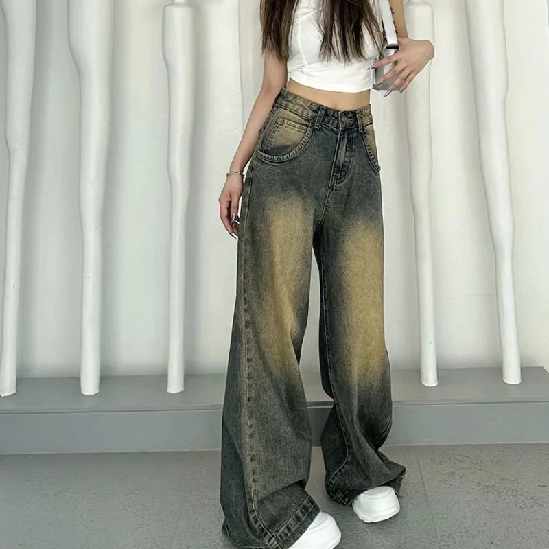 STREETFASH∞N High Waist Women Vintage Baggy Pants