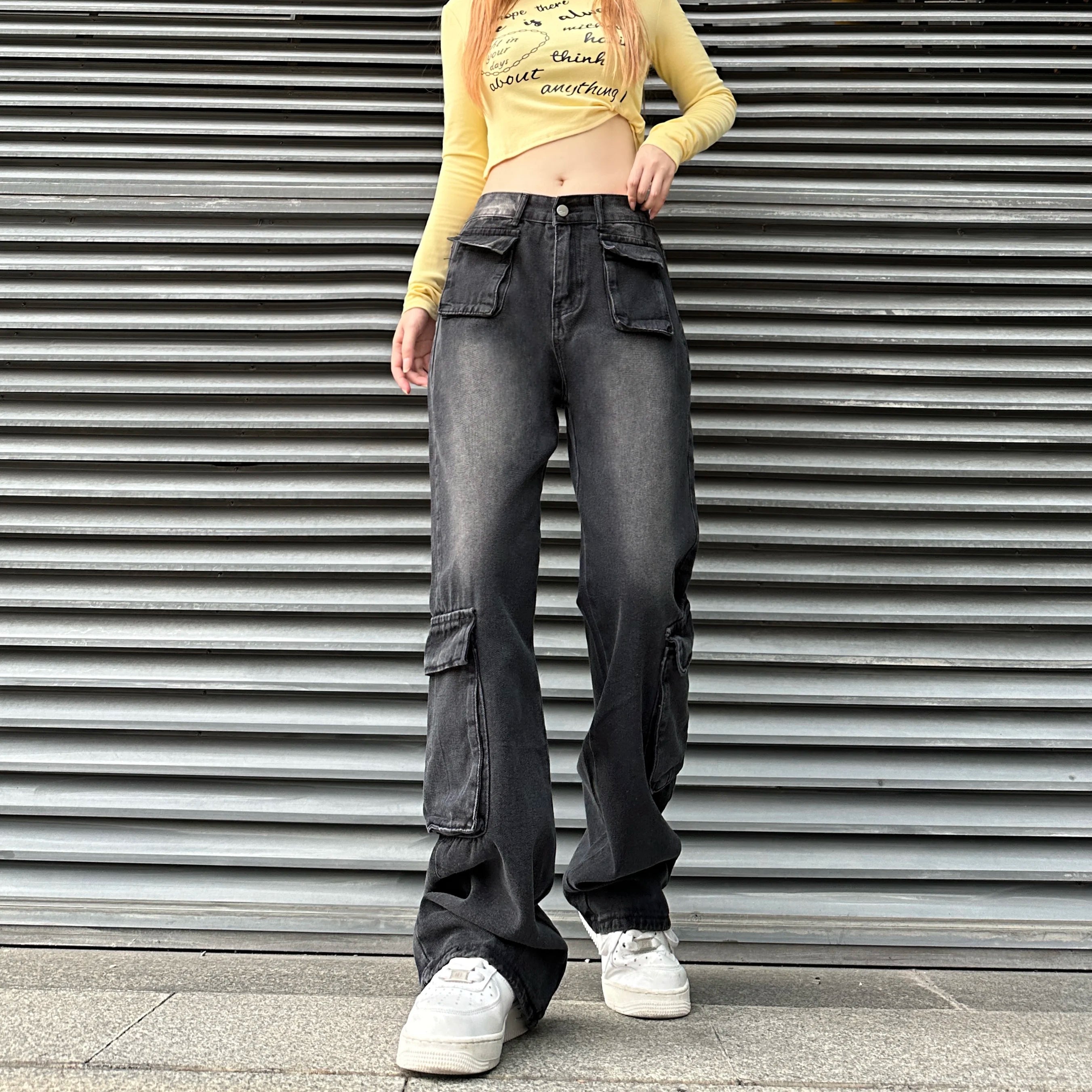 STREETFASH∞N High Waist Women Baggy Jean