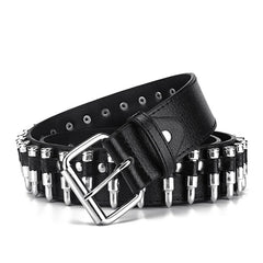 STREETFASH∞N Adjustable Punk Ladies Black Belt