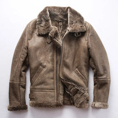 STREETFASH∞N Sheep Leather Fur Coat