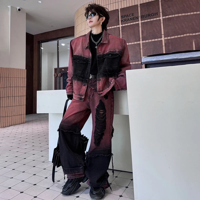 STREETFASH∞N Two-piece Sets Men's High Street Pants