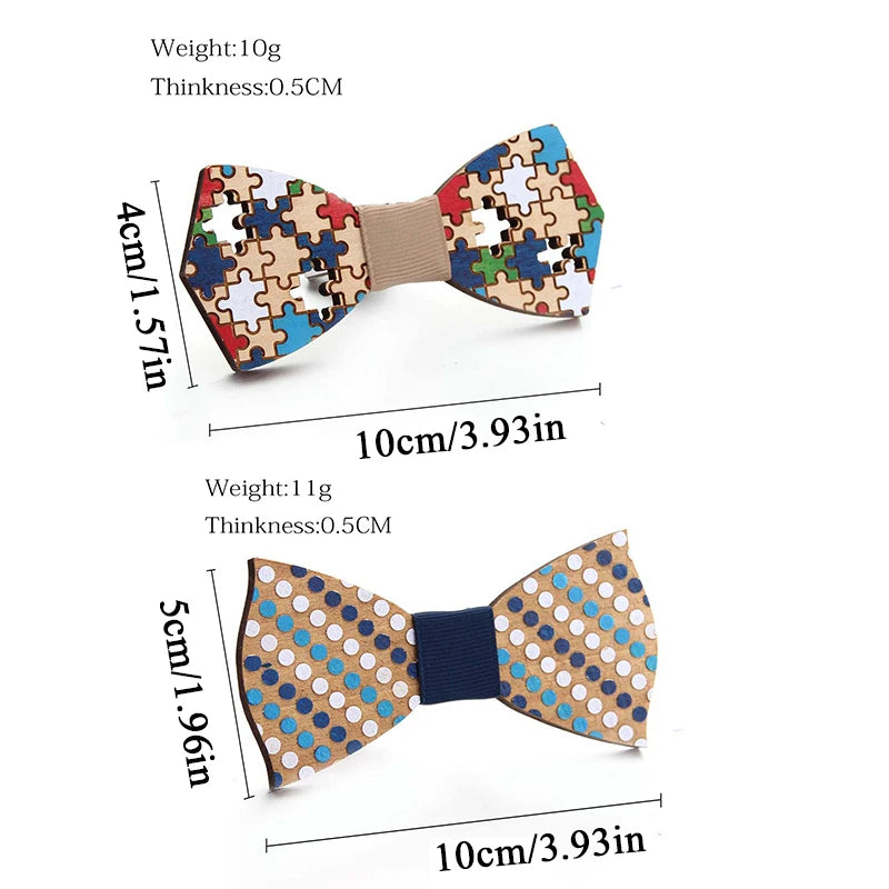 STREETFASH∞N Unisex Wooden Bow Ties