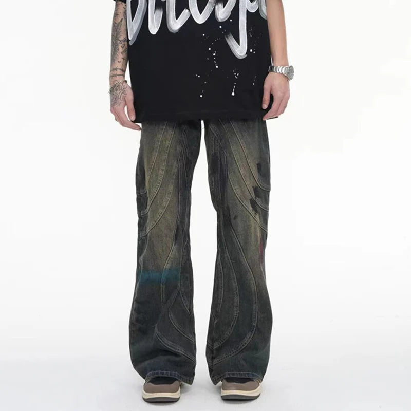 STREETFASH∞N Vintage Jeans Trendy Men's Trousers