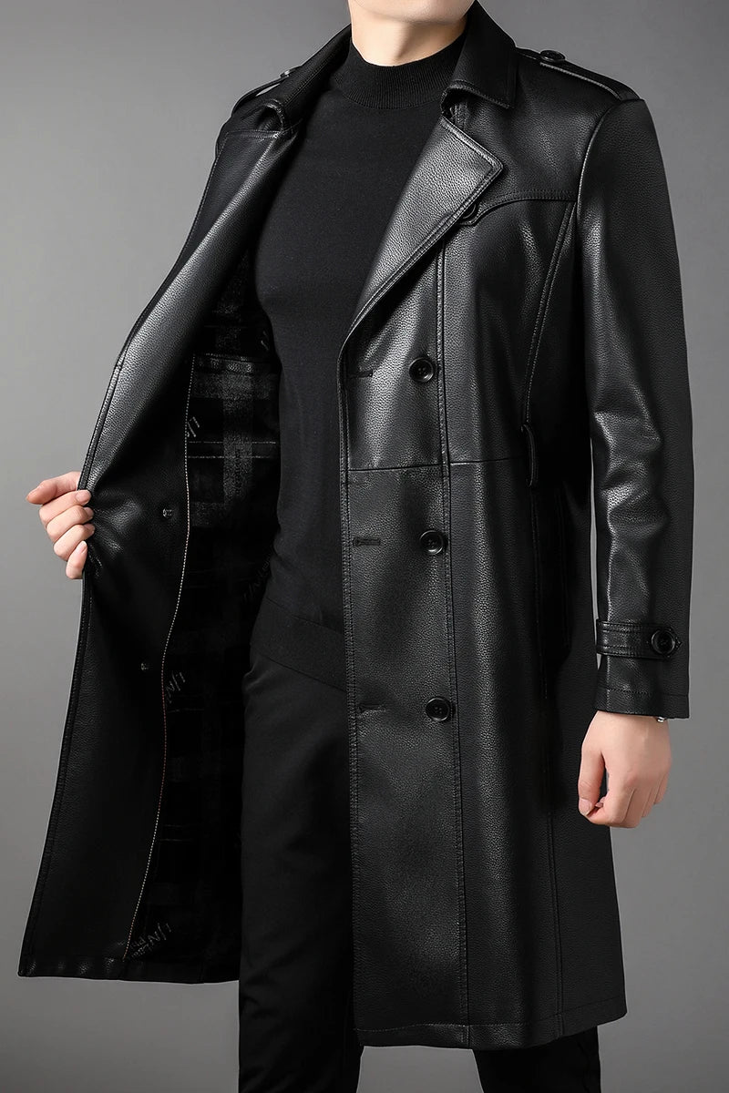 STREETFASH∞N Leather Coat with Belt