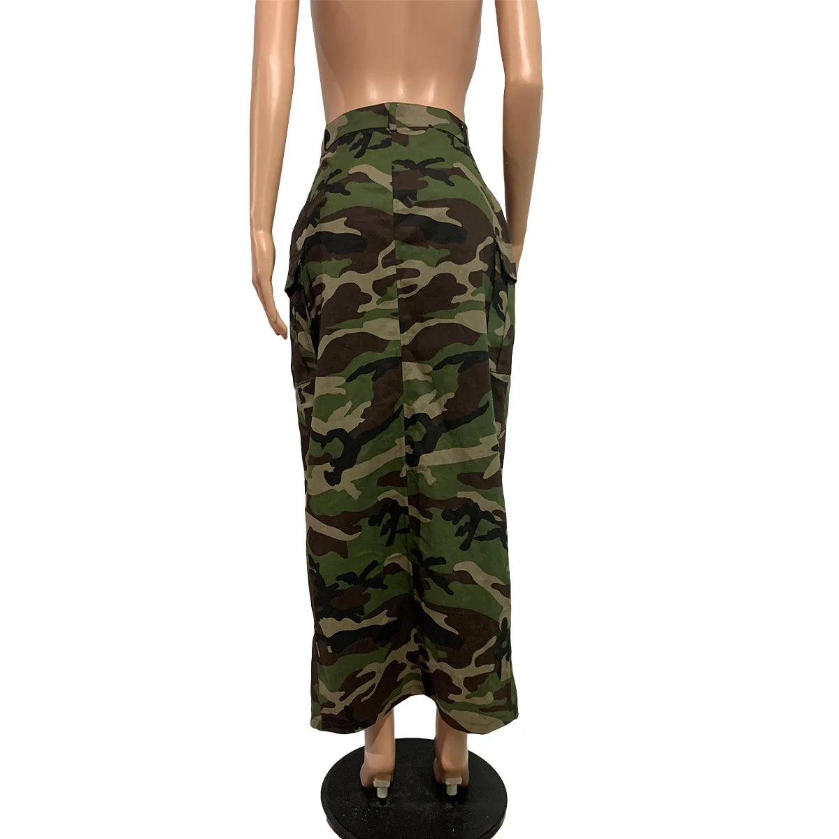 STREETFASH∞N High Waist Long Skirt Camouflage